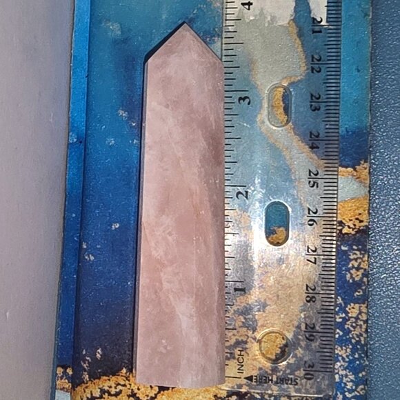 Rose Quartz Tower Natural Genuine Crystal - Picture 2 of 8